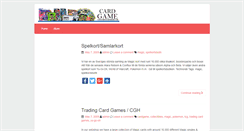 Desktop Screenshot of cardgamehousesweden.com
