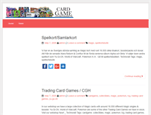 Tablet Screenshot of cardgamehousesweden.com